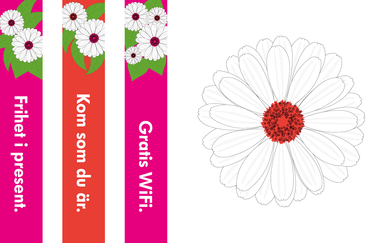 Grafiskt material till Ingelsta Shopping.